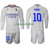 Maillot à Manches Longues Real Madrid Modrić 10 Domicile 2021-22 Pour Enfant